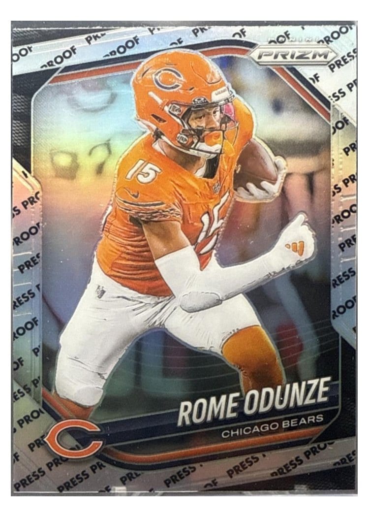 2025 Panini Prizm Base Set Rome Odunze #8 card