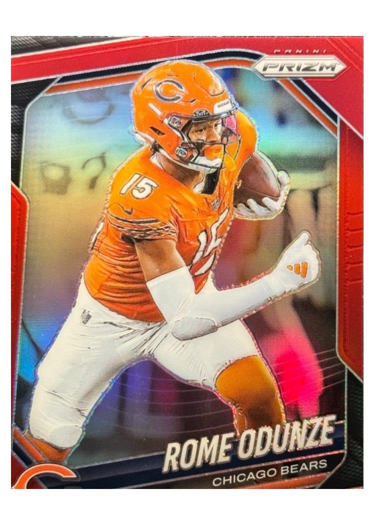 2025 Panini Prizm Base Set Rome Odunze #8 card