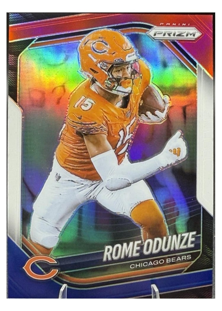 2025 Panini Prizm Base Set Rome Odunze #8 card