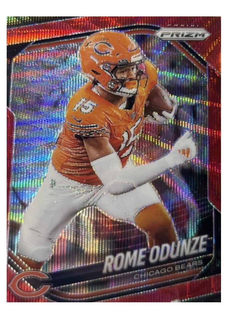 2025 Panini Prizm Base Set Rome Odunze #8 card