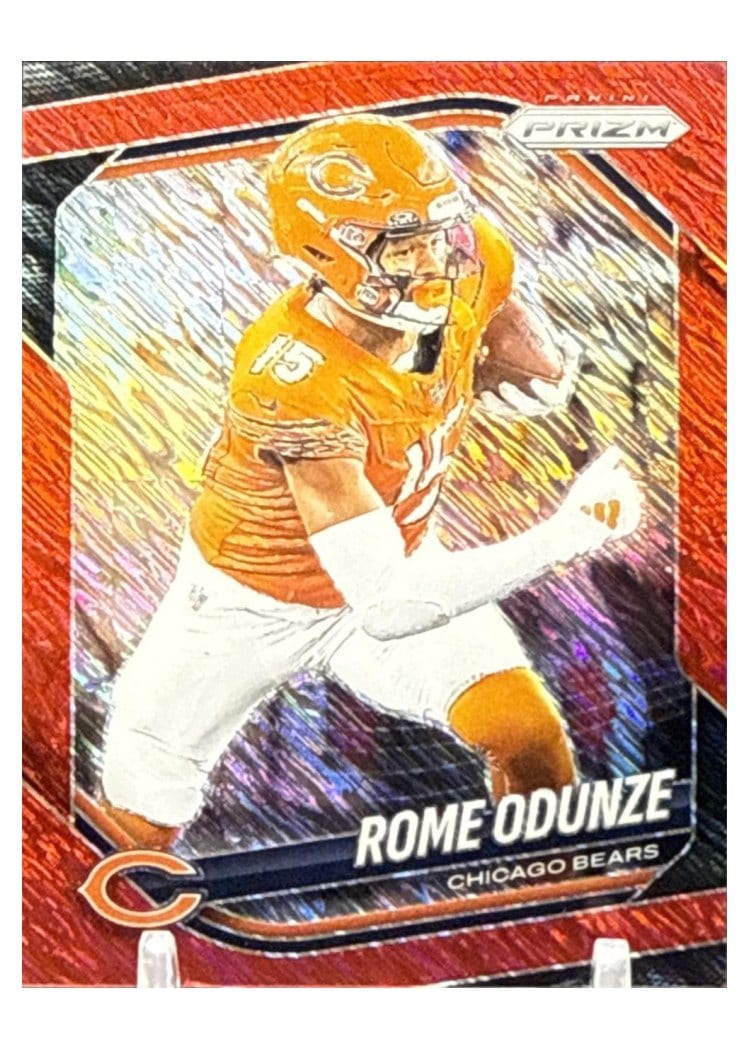 2025 Panini Prizm Base Set Rome Odunze #8 card
