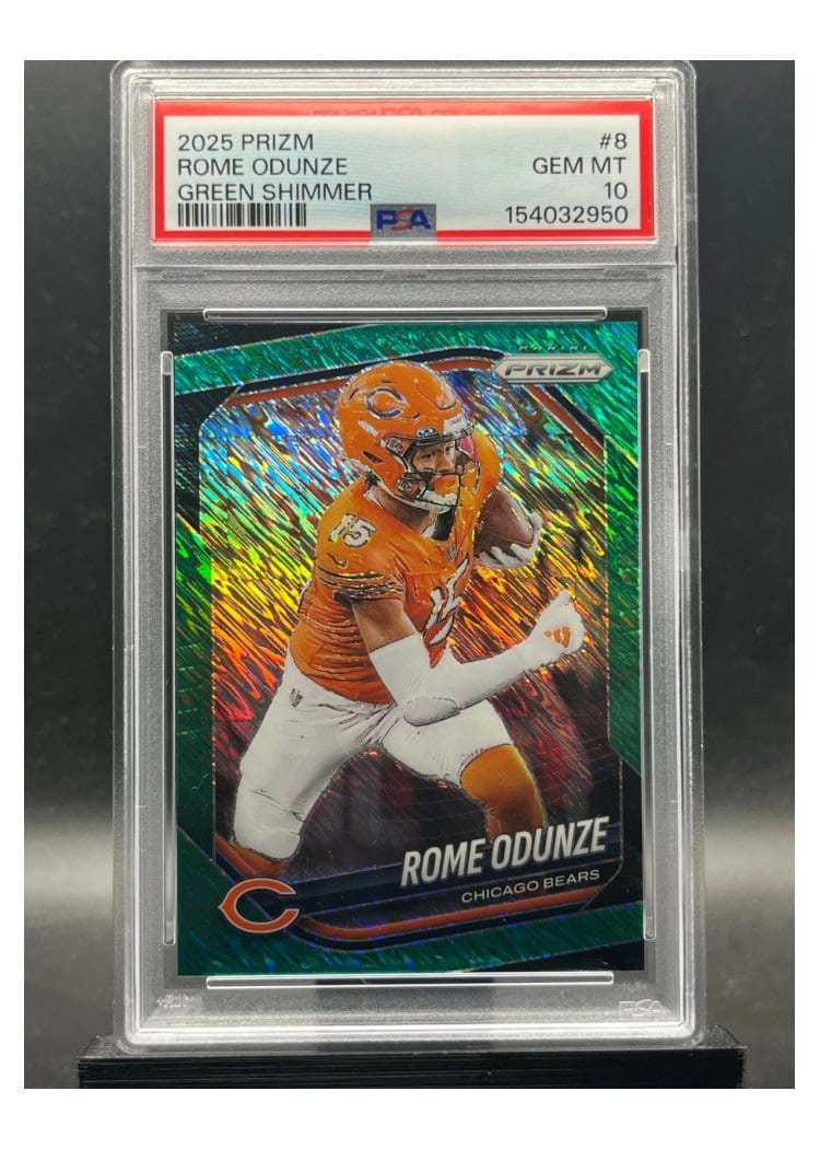 2025 Panini Prizm Base Set Rome Odunze #8 card