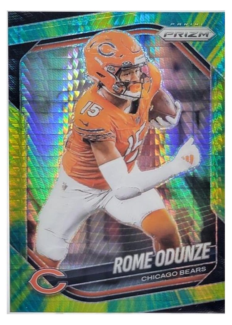 2025 Panini Prizm Base Set Rome Odunze #8 card