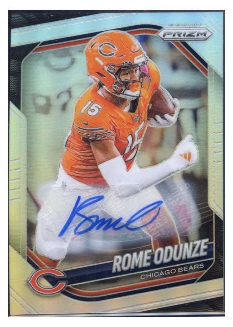 2025 Panini Prizm Base Set Rome Odunze #8 card