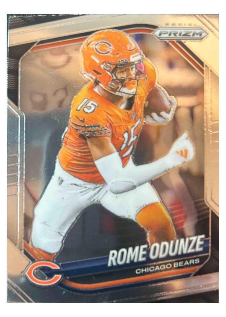 2025 Panini Prizm Base Set Rome Odunze #8 card