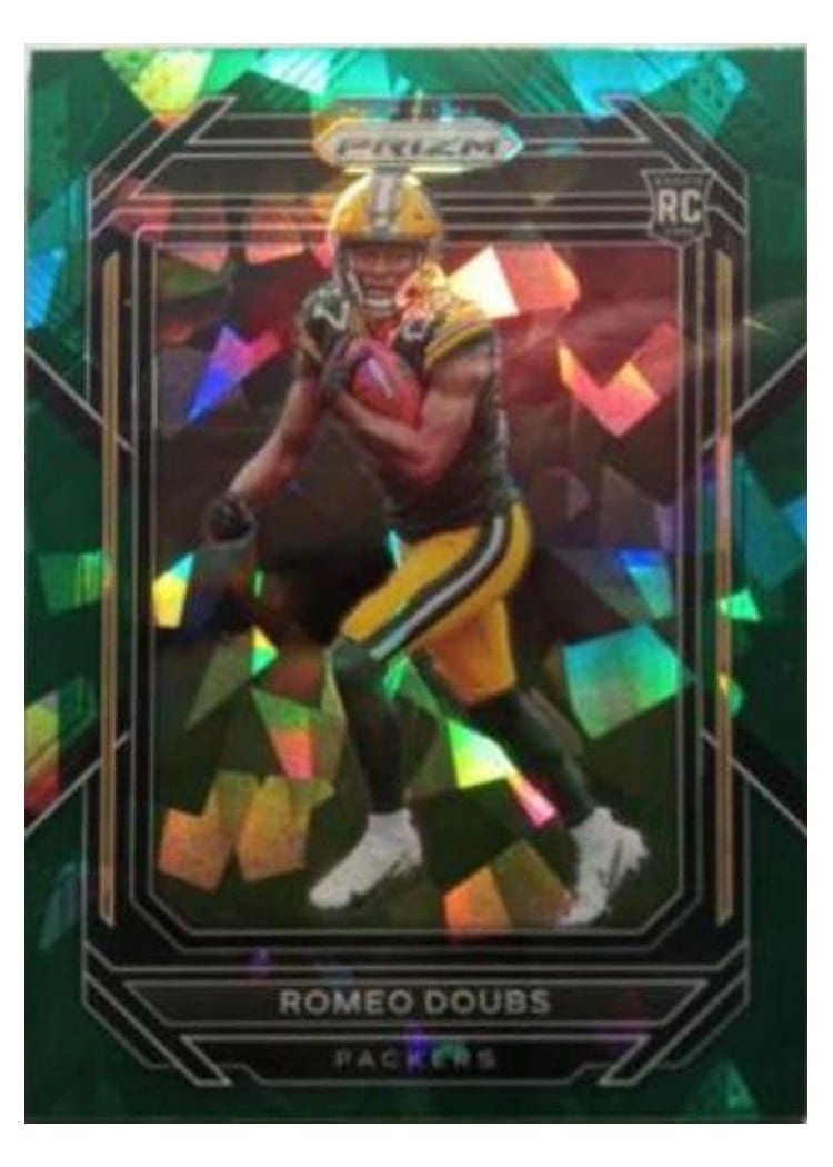 2022 Panini Prizm Base Set Romeo Doubs #337 card