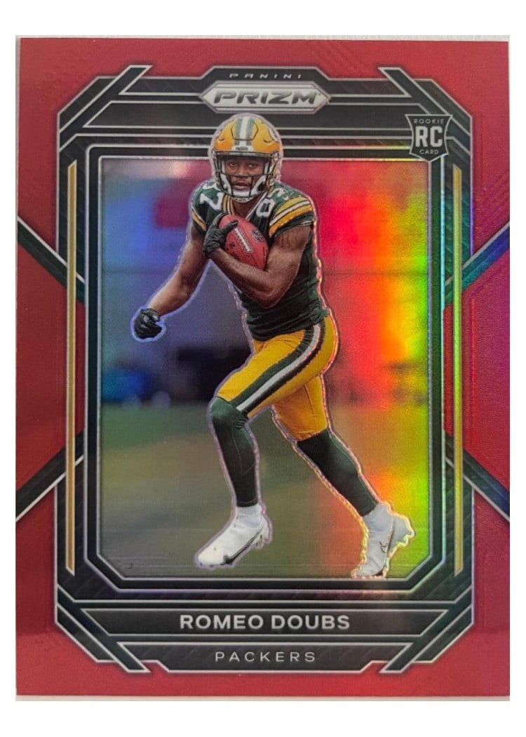 2022 Panini Prizm Base Set Romeo Doubs Red #337 card