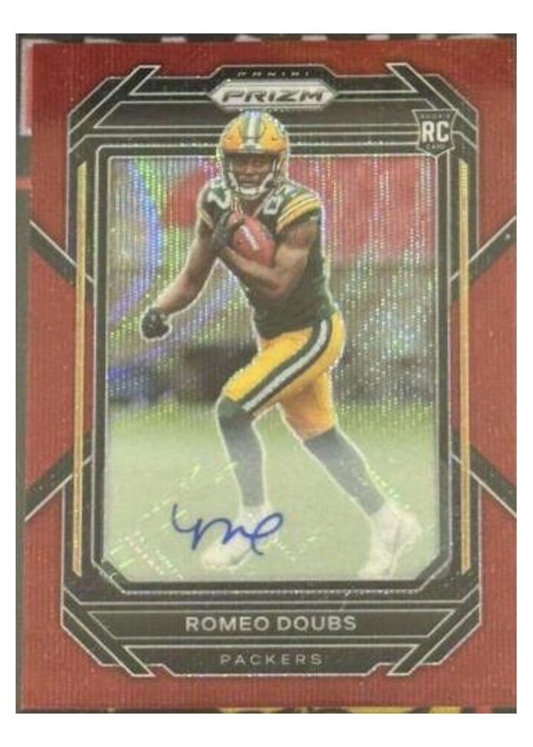 2022 Panini Prizm Base Set Romeo Doubs #337 card