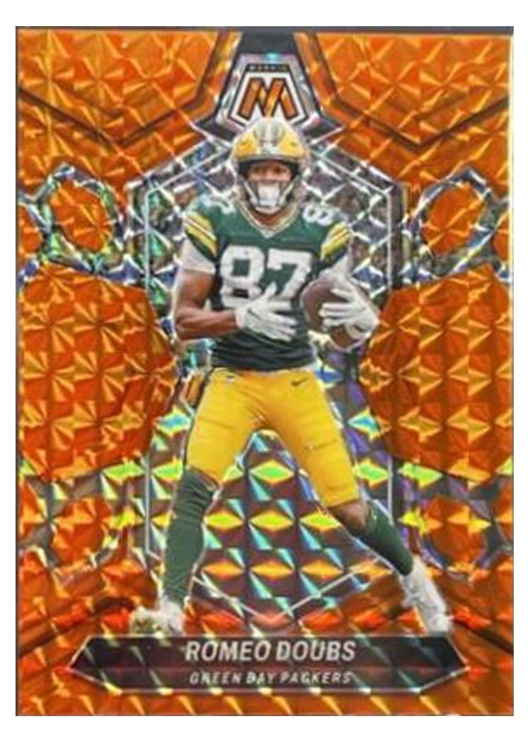 2024 Panini Mosaic Base Set Romeo Doubs Orange #82 card