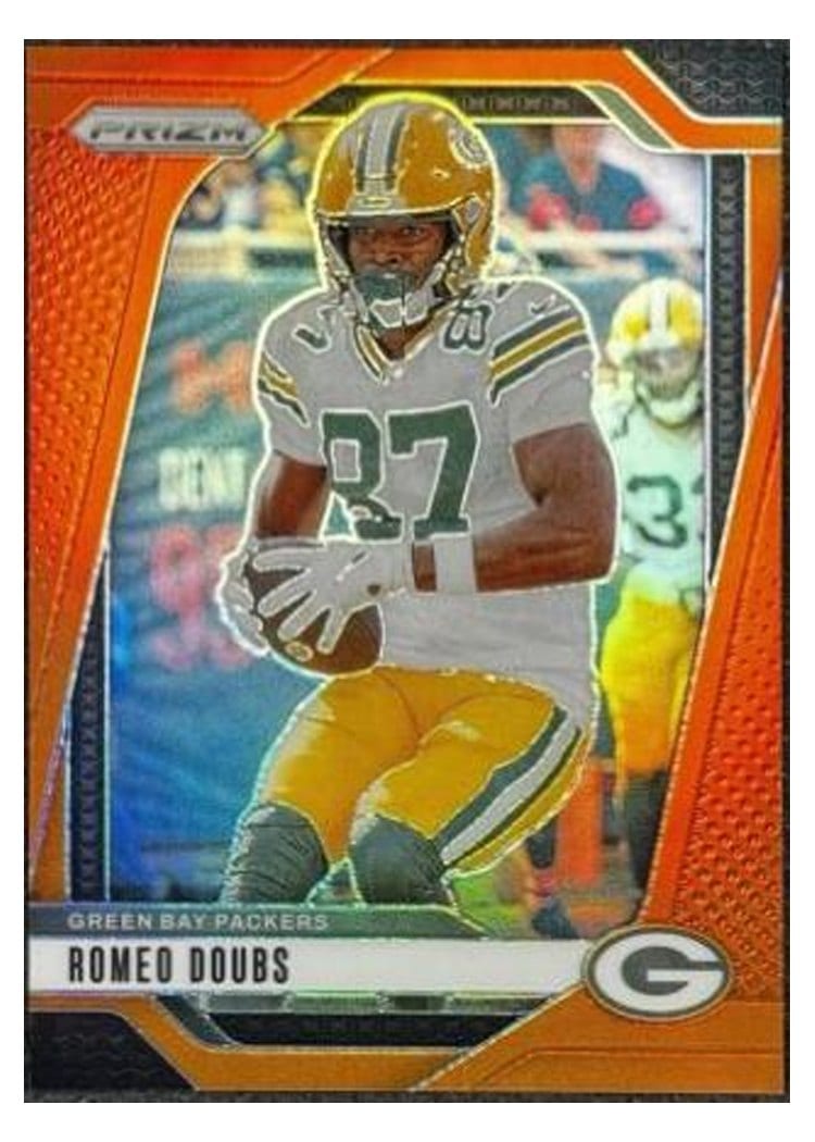 2024 Panini Prizm Base Set Romeo Doubs Orange #104 card