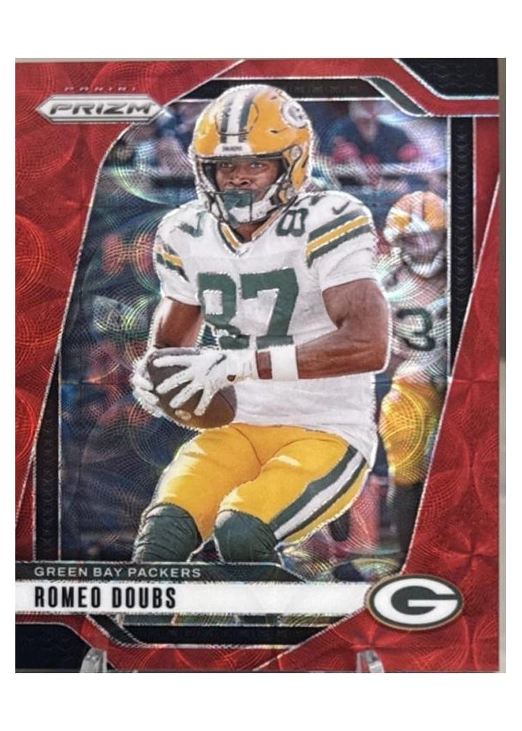 2024 Panini Prizm Base Set Romeo Doubs Choice Red #104 card