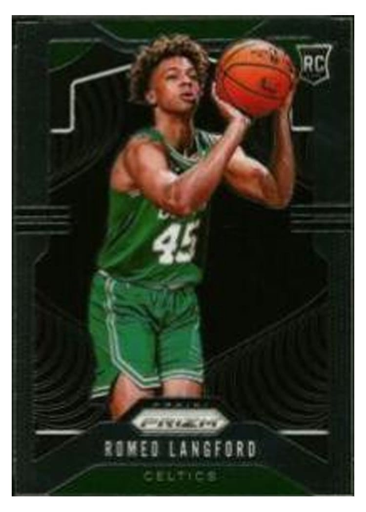 2019-20 Panini Prizm Base Set Romeo Langford #260 card