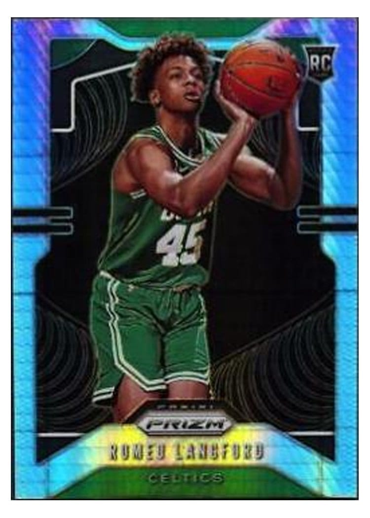 2019-20 Panini Prizm Base Set Romeo Langford Hyper Prizm #260 card