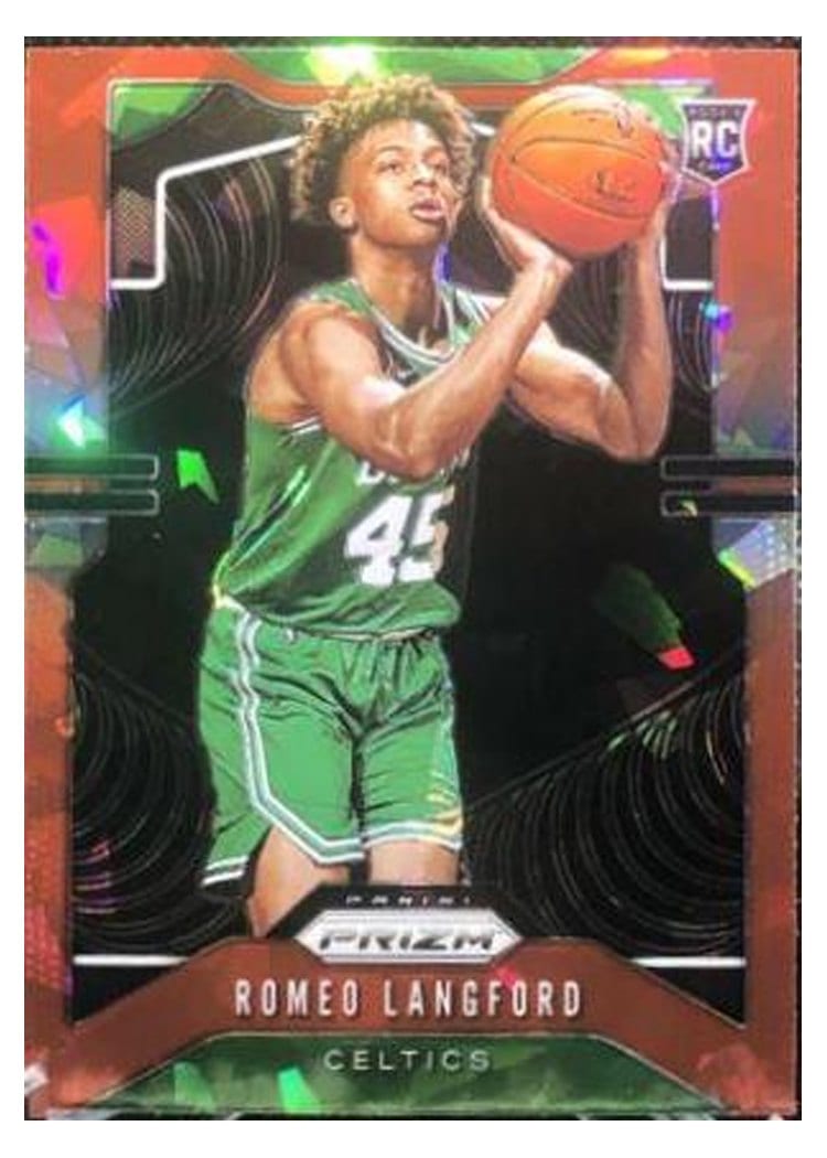 2019-20 Panini Prizm Base Set Romeo Langford Red Ice Prizm #260 card