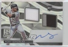 2022 Panini Chronicles Spectra Rookie Dual Jersey Autographs Romy Gonzalez #RDJA-RG card