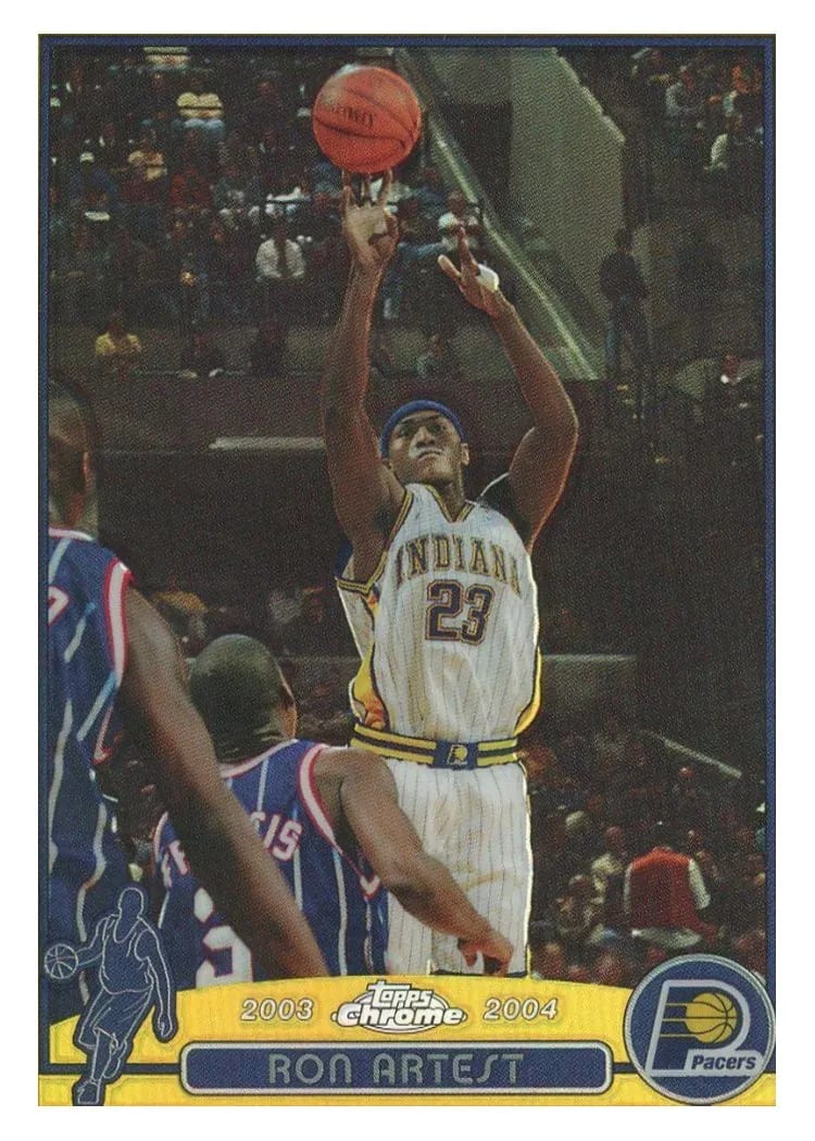 2003 Topps Chrome Ron Artest #57 card