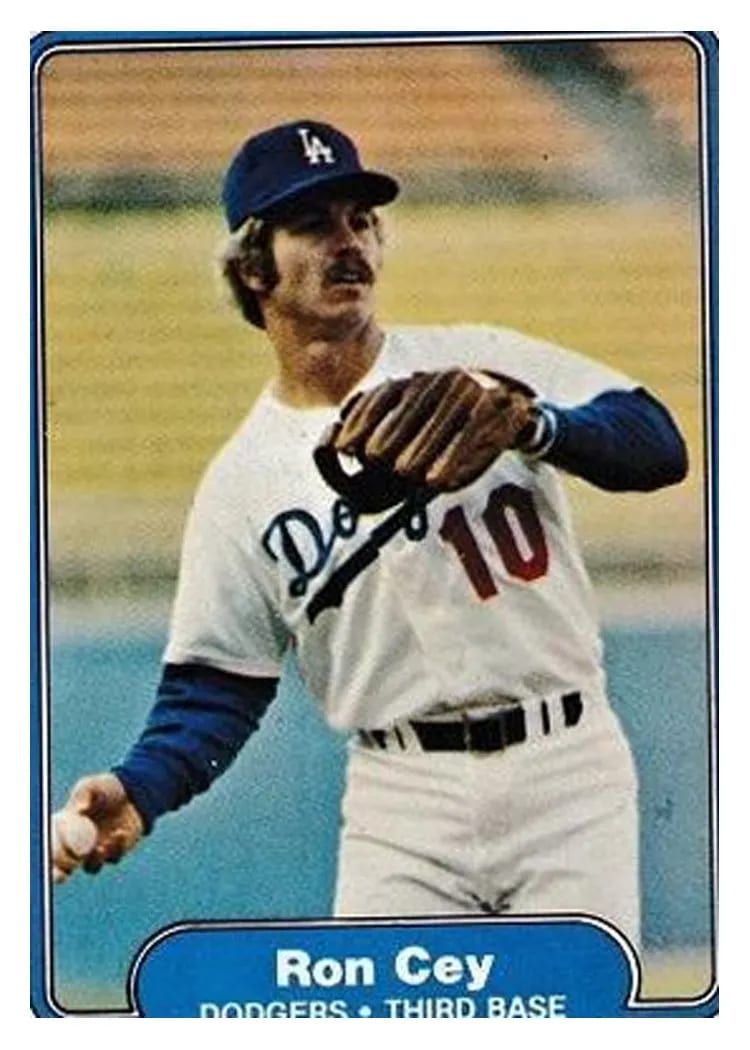 1982 Fleer Ron Cey #3 card