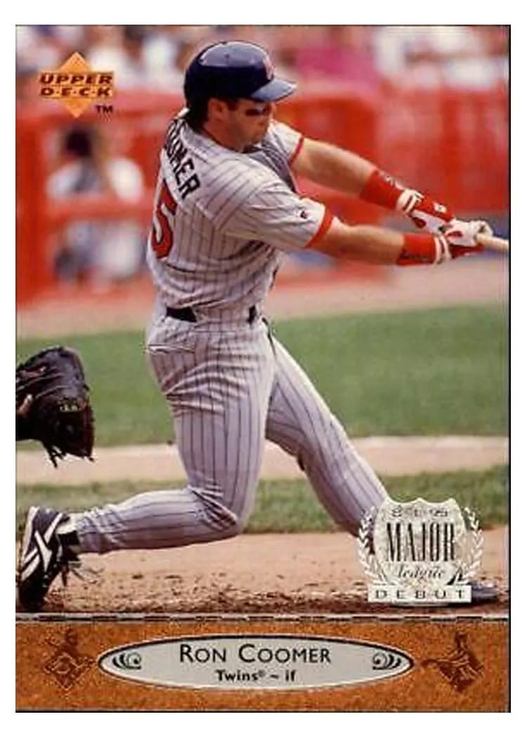 1996 Upper Deck Ron Coomer #128 card
