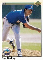 1990 Upper Deck Base Set Ron Darling #241 card