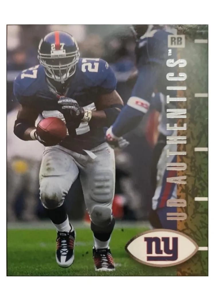 2002 Upper Deck Authentics Ron Dayne #58 card