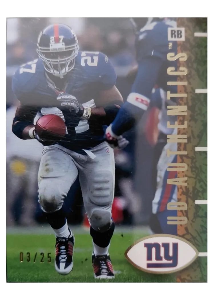 2002 Upper Deck Authentics Ron Dayne #58 card