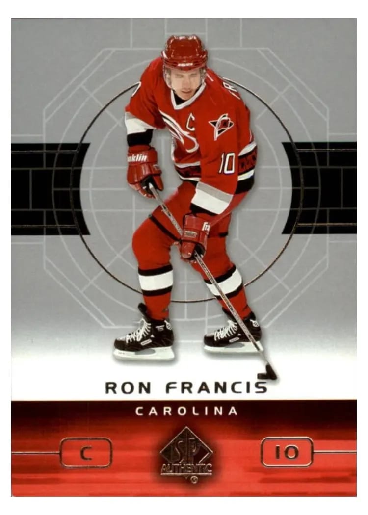 2002 SP Authentic Ron Francis #16 card