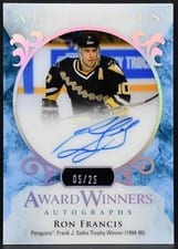 2023-24 Upper Deck Artifacts Award Winners Autographs Ron Francis #AWA-RF card