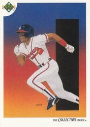 1991 Upper Deck Base Set Ron Gant #82 card