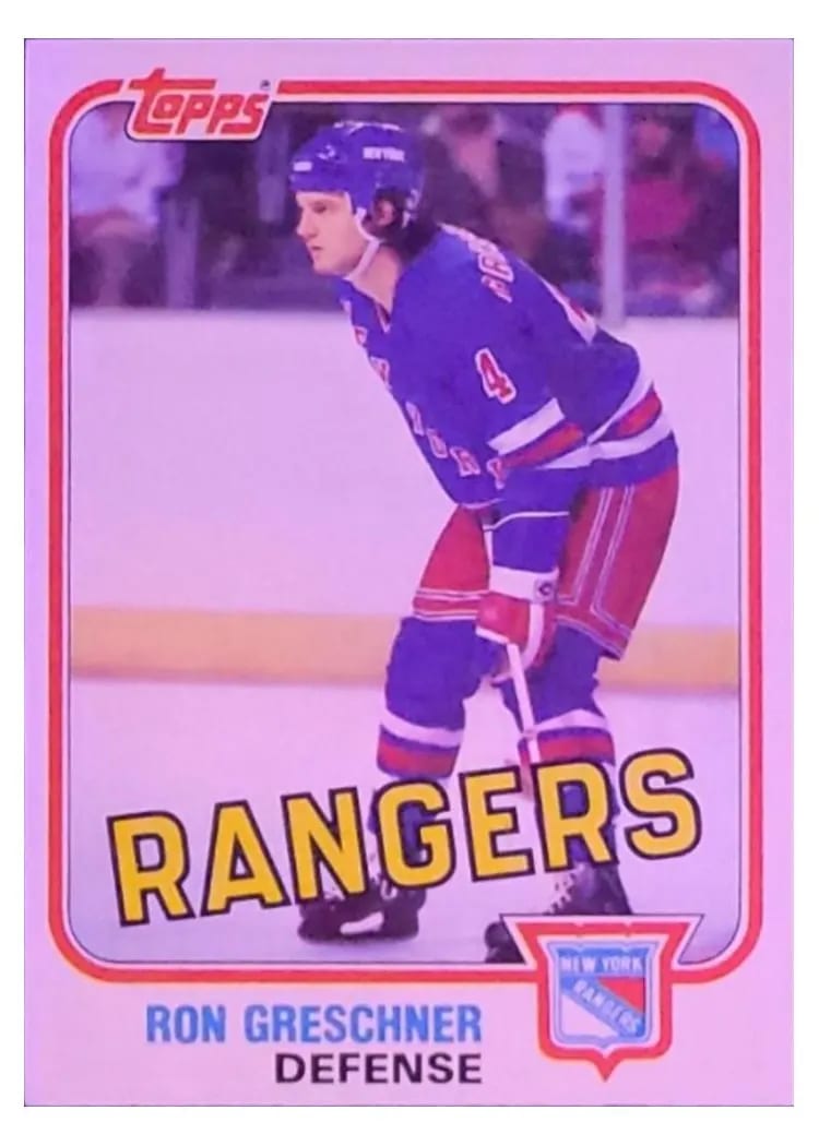 1981 Topps Ron Greschner #97 card
