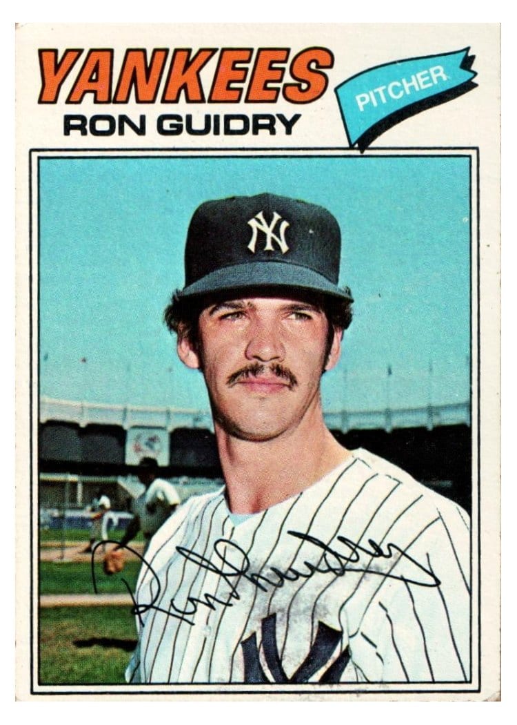 1977 Topps Ron Guidry #656 card