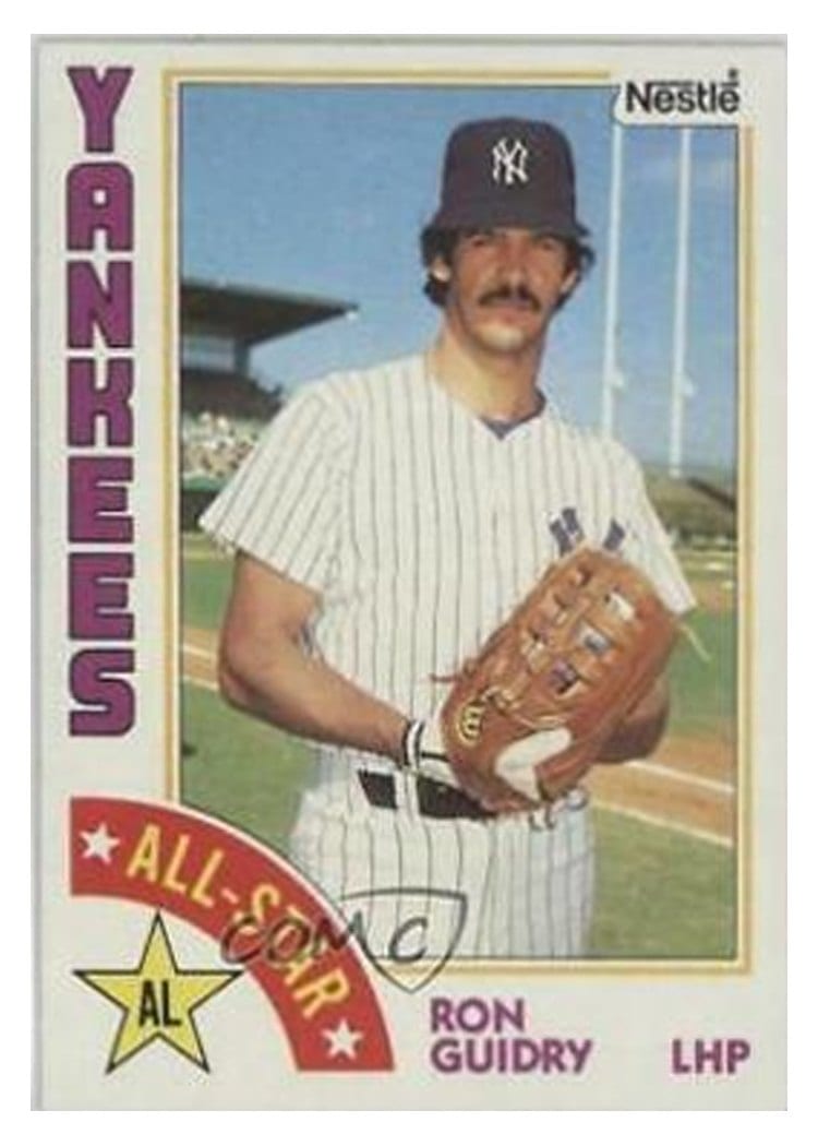 1984 Topps Ron Guidry #406 card