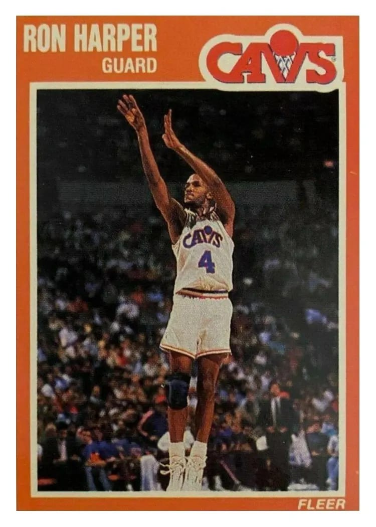1989 Fleer Ron Harper #27 card