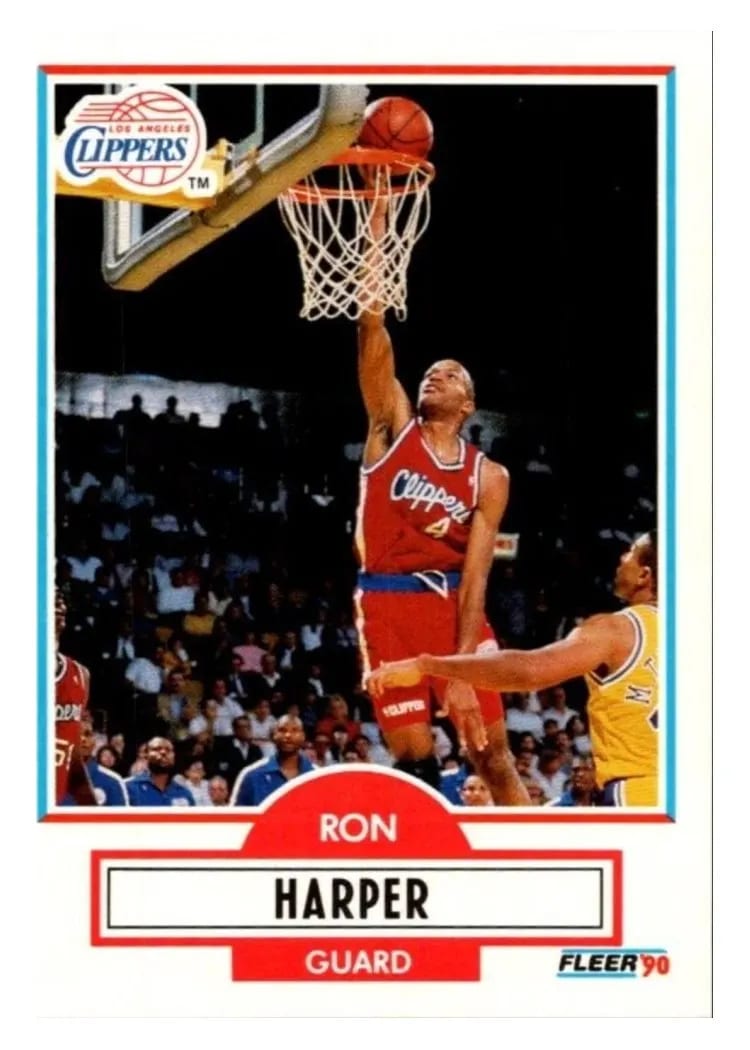 1990 Fleer Ron Harper #86 card