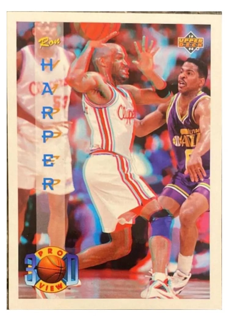 1993 Upper Deck Pro View 3-D Ron Harper #9 card