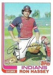 1982 Topps Base Set Ron Hassey #54 card