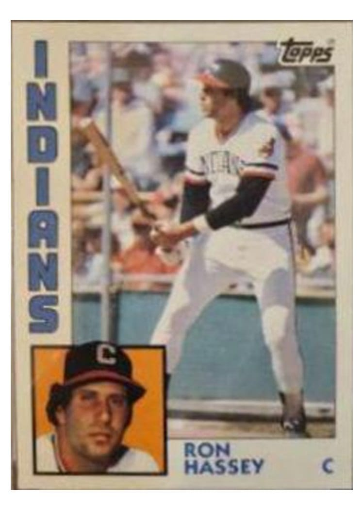 1984 Topps Ron Hassey #308 card