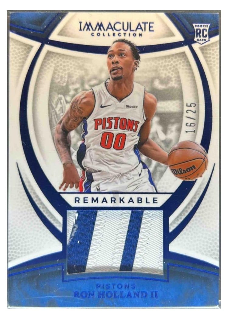 2024-25 Panini Immaculate Collection Remarkable Rookie Jerseys Set Ron Holland II #6 card