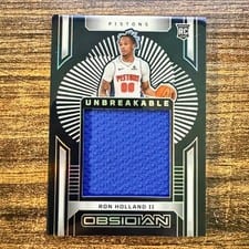 2024-25 Panini Obsidian Unbreakable Memorabilia Ron Holland II #UM-RHD