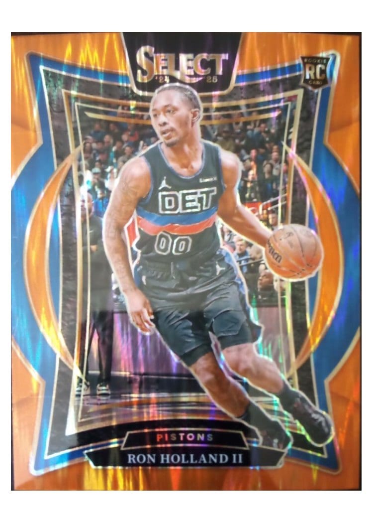 2024-25 Panini Select Base Set Ron Holland II Orange Flash Prizm #74 card