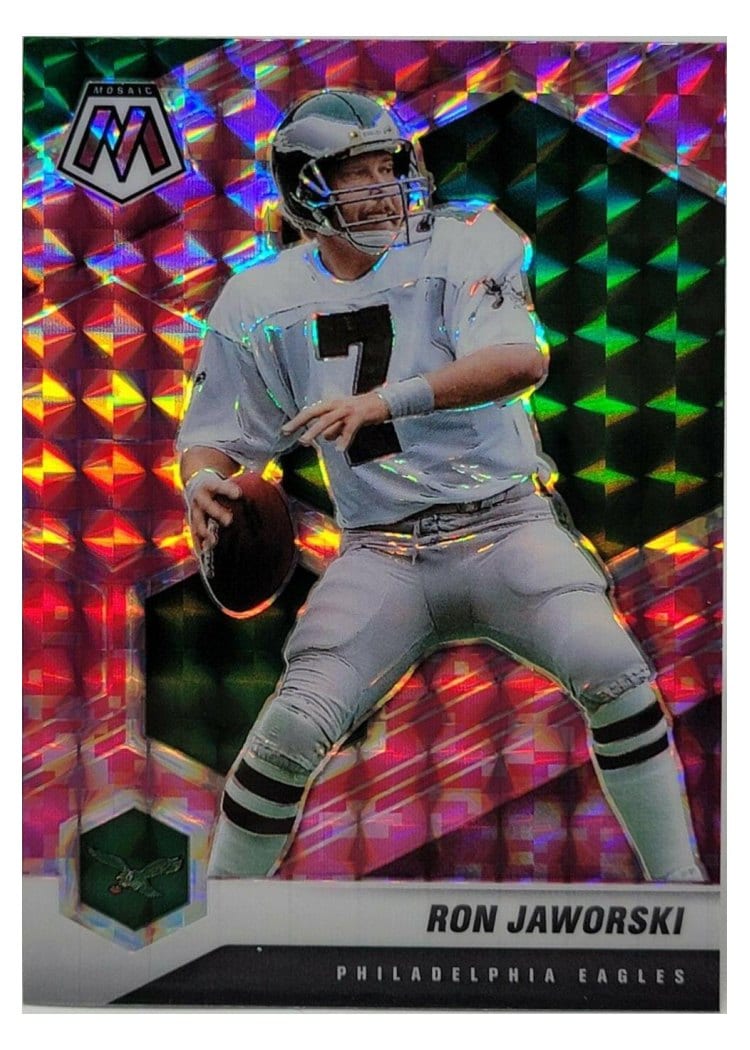 2021 Panini Mosaic Base Set Ron Jaworski #162 card