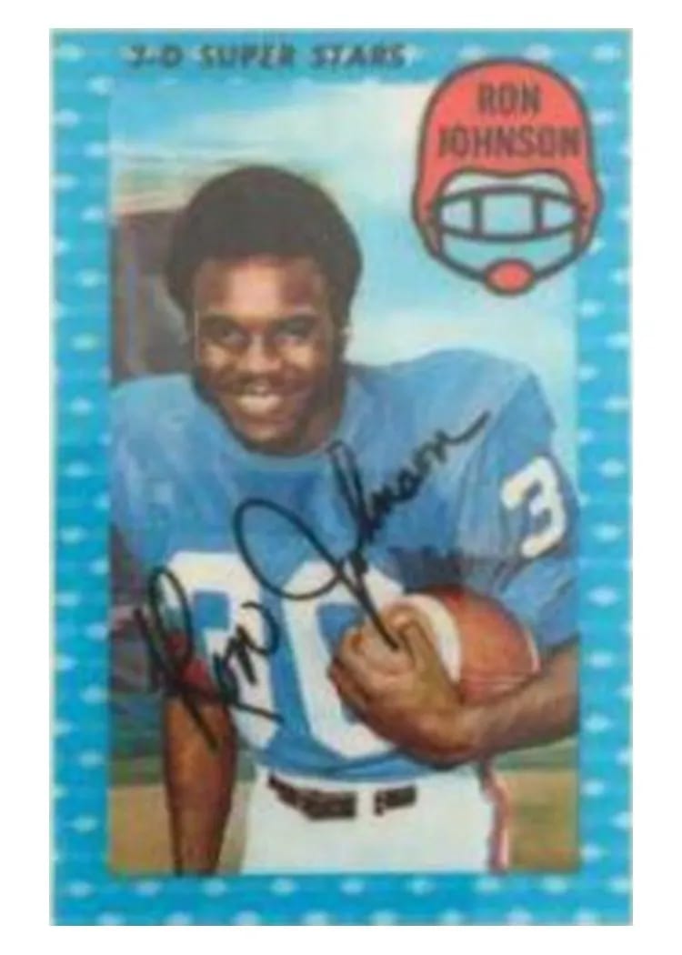 1971 Kellogg's Ron Johnson #5 card