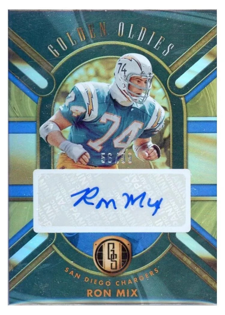 2024 Panini Gold Standard Golden Oldies Autograph Ron Mix #GO-RMX card