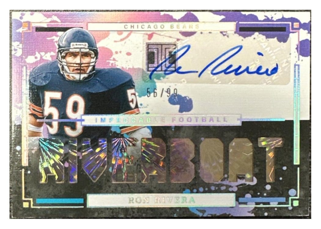 2025 Panini Impeccable Impeccable Nickname Autographs Ron Rivera #7 card