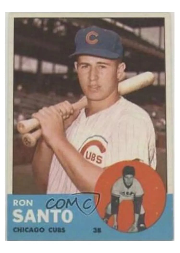 1963 Topps Ron Santo #252 card