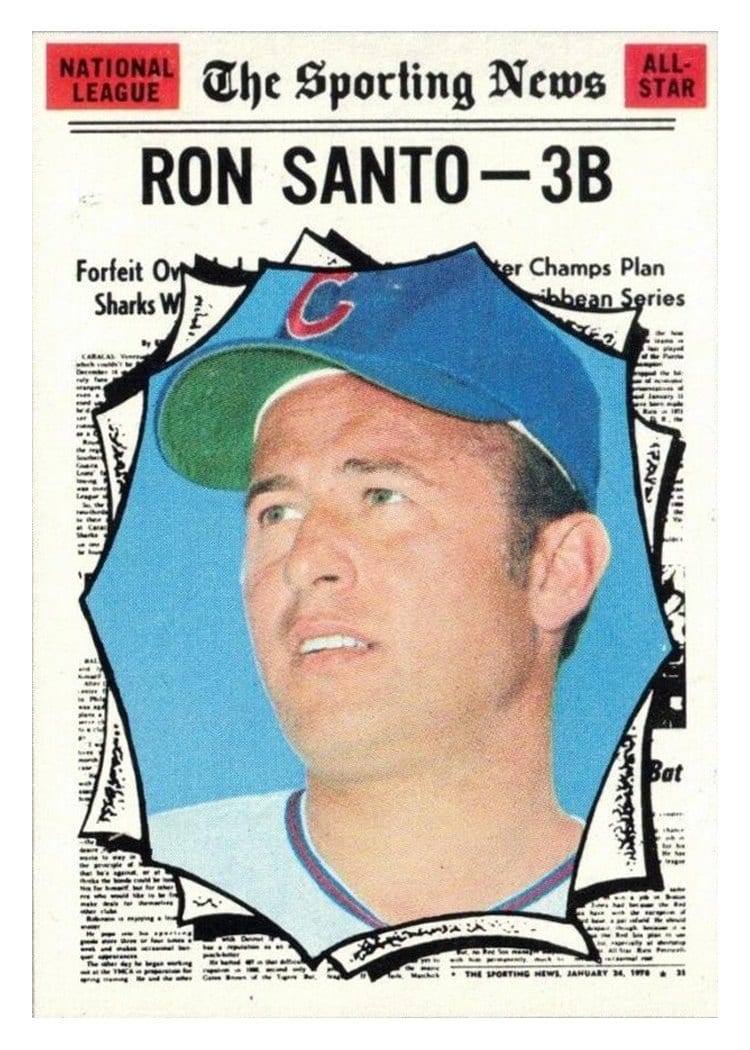 1970 Topps Ron Santo #454 card