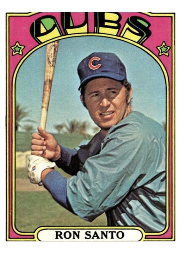 1972 Topps Ron Santo #555 card