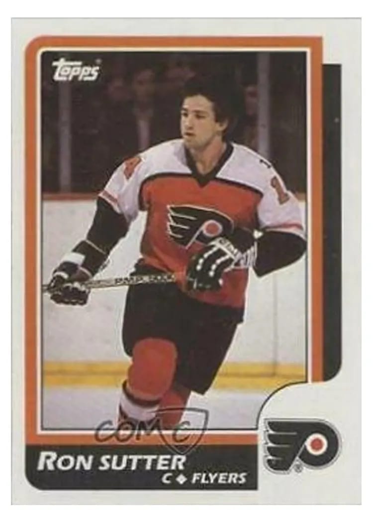 1986 Topps Ron Sutter #109 card