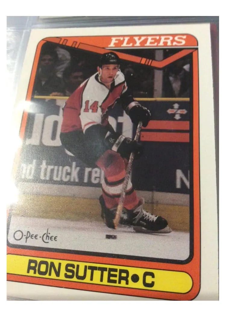 1990 O-Pee-Chee Ron Sutter #45 card