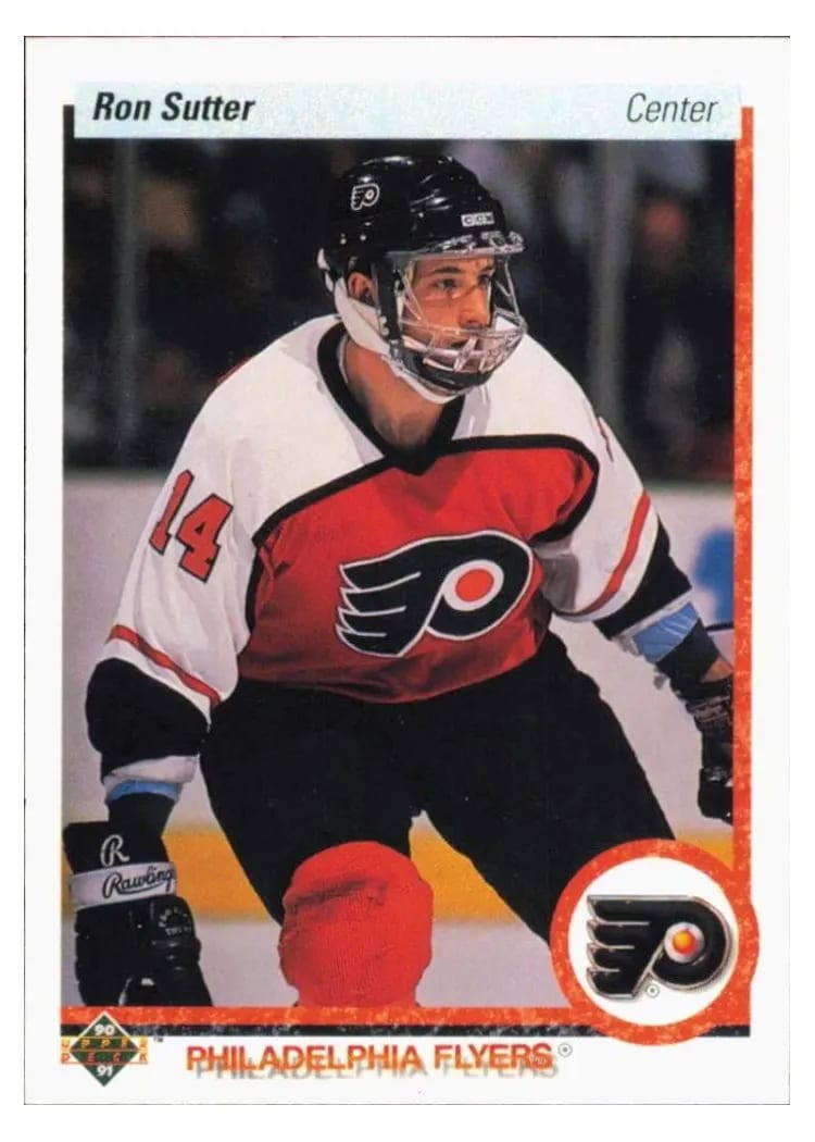1990 Upper Deck Ron Sutter #68 card