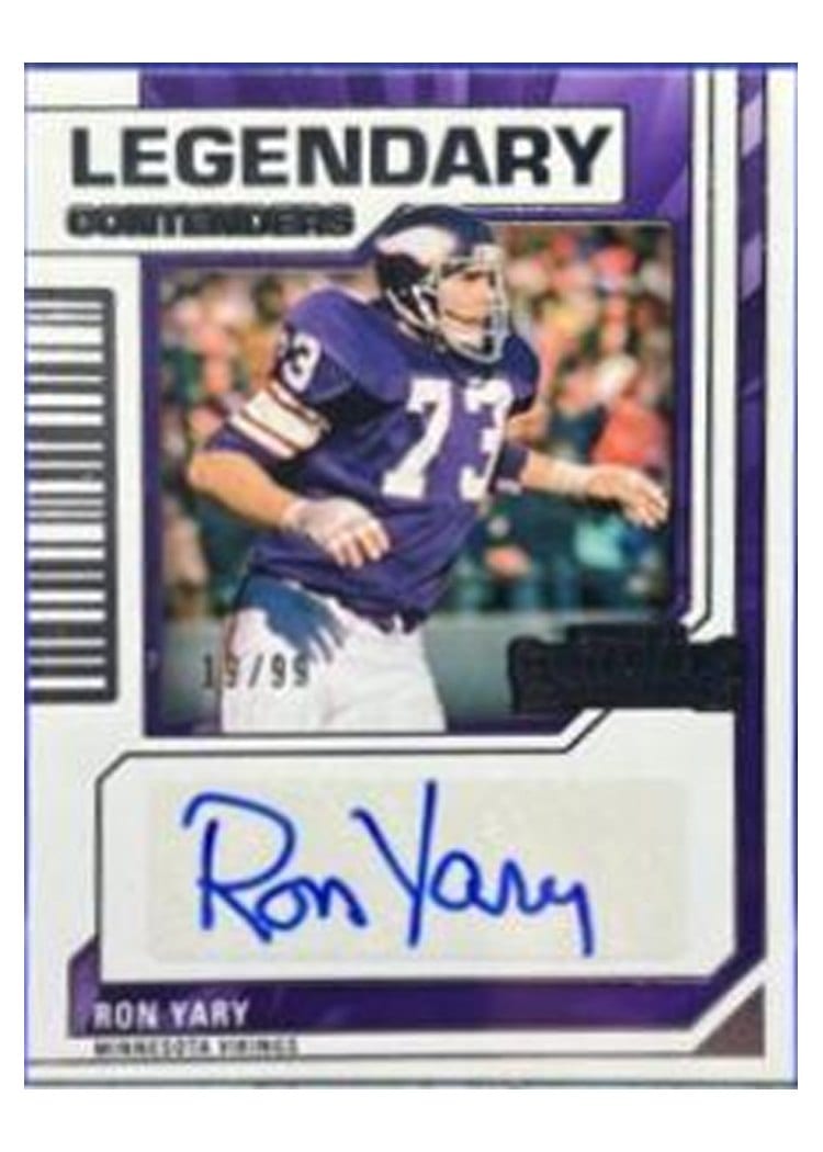 2023 Panini Contenders Legendary Contenders Autographs Ron Yary #28 card